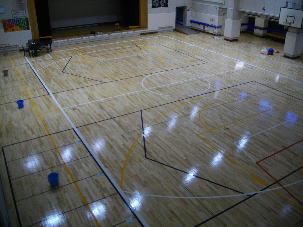 都立墨東特別支援学校(東28)体育館床塗装改修工事